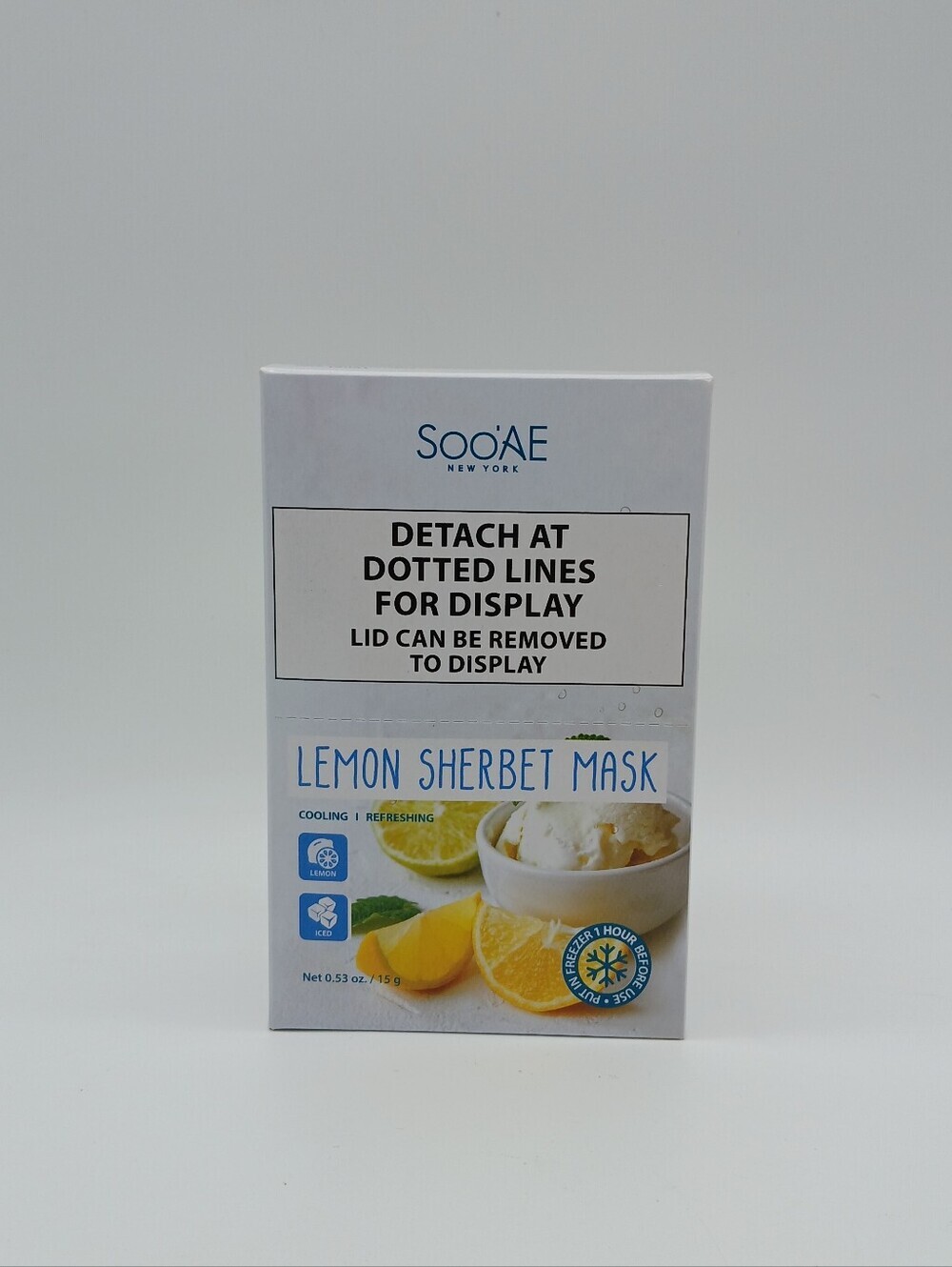 Soo'AE Lemon Sherbet Mask - Cooling Refreshing (12 Pouches per Box)